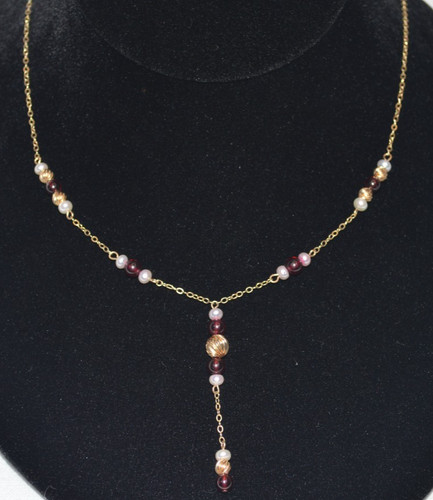 Collana perle granato - collana,