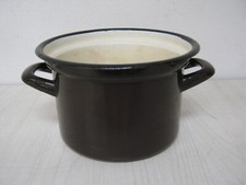 VECCHIA PENTOLA IN FERRO SMALTATO OGGETTO DEL 900 PENTOLE VINTAGE