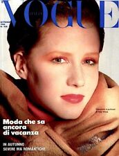 VOGUE Magazine Italia September 1986 ALISON COHN Fur Leather editorials Speciale