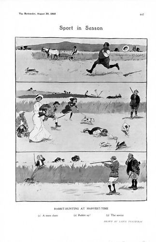 1905 stampa thackeray cartone - stampa,
