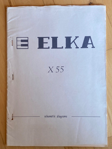 Elka x55 service - elka, manual