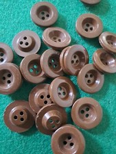 Regio Esercito Lotto Set 25 Bottoni Bakelite Per Telo Tenda Re Rei Ww2