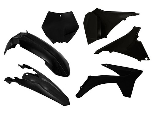 Rtech kit plastiche nero ktm - rtech,
