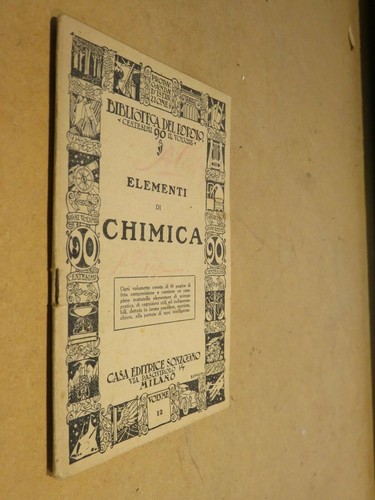 Elementi chimica sonzogno - di,