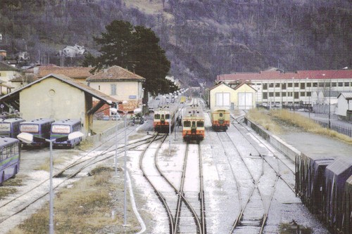 Cartolina treni stazione - stazione, di