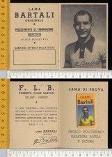 R02588] DEPLIANT PUBBLICITARIO CON LAMETTA DA BARBA  OMAGGIO - BARTALI