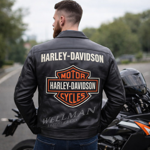 Giacca motociclista harley - giacca,