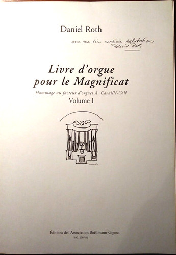 Daniel roth livre orgue - daniel,