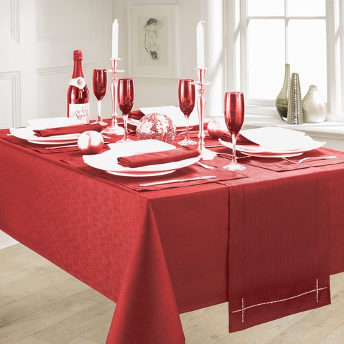 Tovaglie rosse look lino - look,