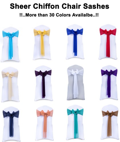 Fasce sedia chiffon 5 - fasce, 7,5"