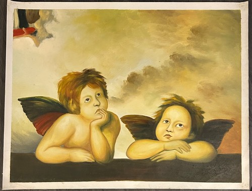Riproduzione dipinta mano di - dipinta,