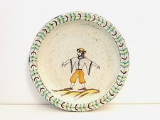 ? ceramica popolare umbra vecchio grande piatto in ceramica maiolica