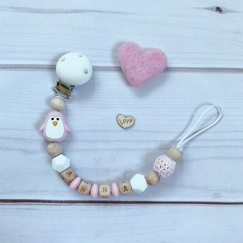 Nuckelkette bow pacifier chain - nuckelkette,
