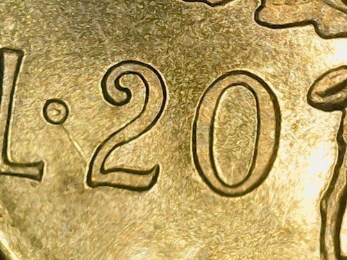 Lire 1976 errore - 20,