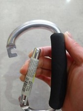 MOSCHETTONE Acciaio Zinco Con Molla A Scatto Portachiavi Arrampicata Sicurezza 