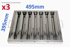 3x Filtro Deflettore Grasso a