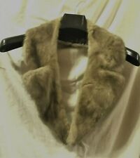 Collo in visone grigio usato real fur pelliccia vintage colletto