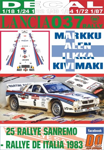 Decal lancia 037 - lancia,