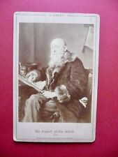 Fotografia Originale L. Knaus Ritratto Sic Transit Gloria Mundi Fine '800