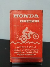 Manuale uso e manutenzione Honda CR250R CR 250 1983