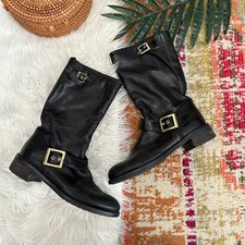 Stivali metà polpaccio Carlo Pazolini neri neutri fibbia pull on pelle 37/7