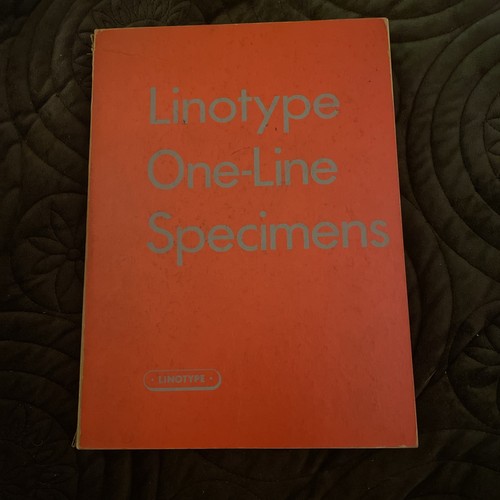 Linotype one line specimens - one-line,