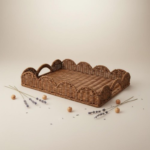 Cestino tavolo rattan - cestino,