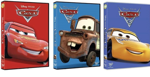 Dvd cars trilogia disney - trilogia,