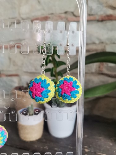 Orecchini uncinetto crochet - , a