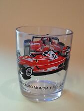 NUTELLA FERRERO CAMPIONATO MONDIALE F1 1981 1977 FERRARI BICCHIERE GLASS VETRO