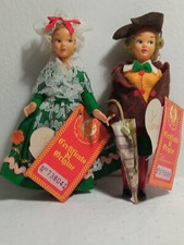 "Lenci": Gianduja e Giacometta - Bambole in plastica e panno - Anni '50/'60