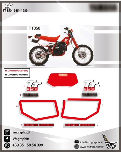 Adesivi 350 1985 - tt, -1989