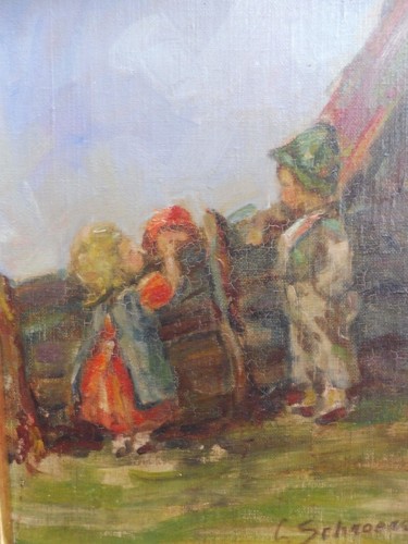 Bellissimo vecchio dipinto di - vecchio,