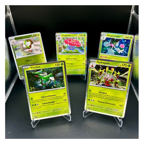 Lotto carte pokémon erba - 5,