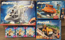 PLAYMOBIL 4048 4682 6921 9234 SOMMERGIBILE ELICOTTERO RULLO LOTTO USATO
