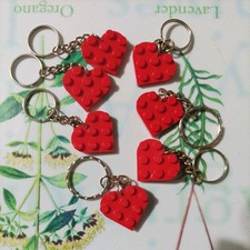 Lego Heart Keychain Keyring