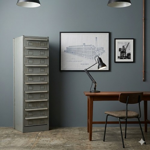 Schedario industrial vintage - industrial,