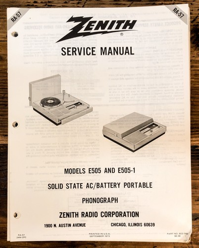 Zenith e505 manuale - e505,