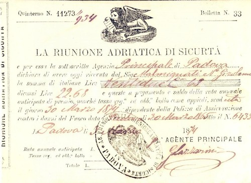 1874 padova riunione - padova, adriatica
