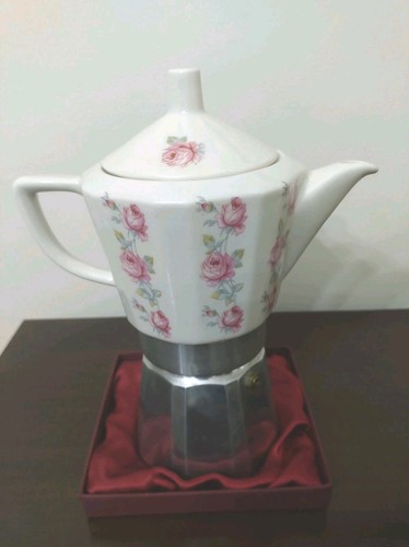 Caffettiera moka vintage flory - caffettiera,