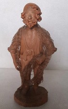 Antica scultura pescatore con - pescatore,