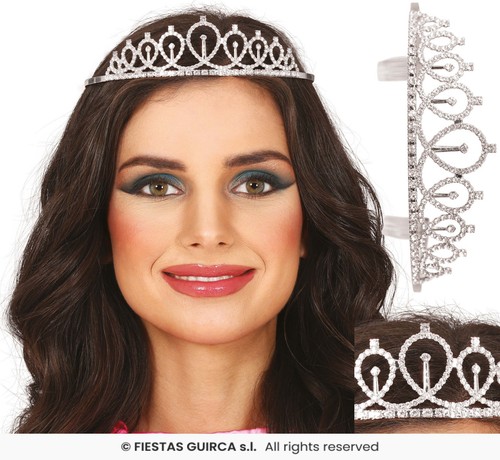Coroncina corona tiara strass - coroncina,