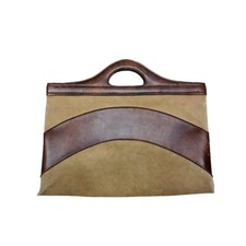 Borsa vintage in camoscio a