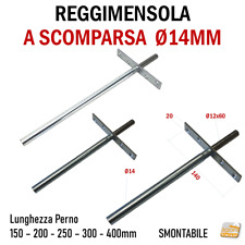 2pz REGGIMENSOLA A SCOMPARSA IN METALLO STAFFA SUPPORTO INVISIBILE LUNGO MENSOLE