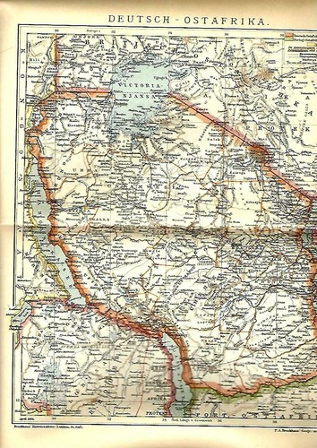 1904 antica mappa africa - 1904,