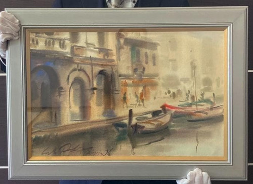 Quadro acquerello firmato