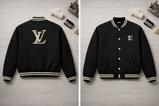 Giacca Varsity nera premium