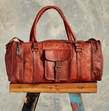 Borsone uomo vintage marrone