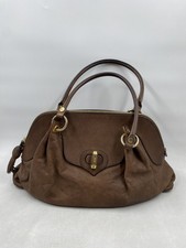 Moschino Brown Leather Satchel