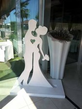 Wedding polistirolo sagome da 80 x 10 spessore cm lui e lei decori e tableau 